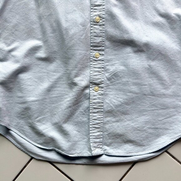 Ralph Lauren light blue Oxford SS shirt (men's M) - Picture 6 of 9